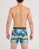 SAXX Men's Volt Breathable Mesh Boxer Brief in Bitmap Big Mouth / Multi