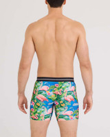 SAXX Men's Volt Breathable Mesh Boxer Brief in Flamingo Day / Multi