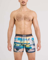 SAXX Men's Volt Breathable Mesh Boxer Brief in I Dream Of Tahoe / Multi