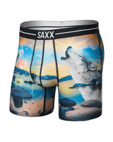 SAXX Men's Volt Breathable Mesh Boxer Brief in I Dream Of Tahoe / Multi