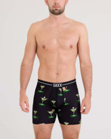 SAXX Men's Volt Breathable Mesh Boxer Brief in My Handicap / Black