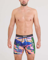 SAXX Men's Volt Breathable Mesh Boxer Brief in Prickly Paradise / Mutlti