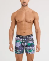 SAXX Men's Volt Breathable Mesh Boxer Brief in Midnight Sun / Black