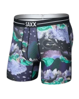 SAXX Men's Volt Breathable Mesh Boxer Brief in Midnight Sun / Black