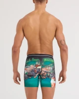 SAXX Men's Volt Breathable Mesh Boxer Brief in TGI Guyday / Green