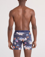 SAXX Men's Quest Quick-Dry Mesh Boxer Brief in Sunny Adventure/Maritime