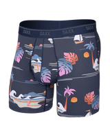 SAXX Men's Quest Quick-Dry Mesh Boxer Brief in Sunny Adventure/Maritime