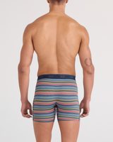 SAXX Men's Quest Quick-Dry Mesh 2-Pack Boxer Briefs in Harvest Stripe/Maritime