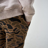 Burlebo Boys' Camo Fleece Joggers in Gauge Camo