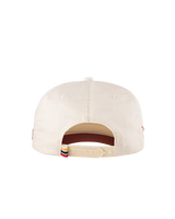 Mañana Texas Two-Tone Snapback Hat in Cream and Orange back view