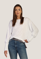 Dylan Women's Emerson Dolman Tee in Vintage White