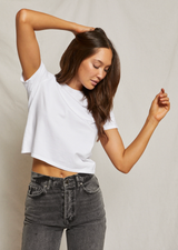 perfectwhitetee Women's Springsteen Tee in White