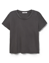 perfectwhitetee Women's Harley Boxy Tee in Vintage Black front view