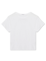 perfectwhitetee Women's Lisa Slim Tee in White front view
