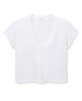 perfectwhitetee Women's Alanis V-Neck Tee in White