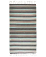 Sand Cloud Pencil Stripe 37x67 Beach Towel Black Front