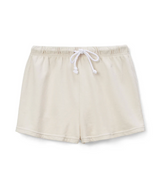 perfectwhitetee Women's Layla French Terry Sweatshorts in Sugar front view
