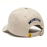 Duck Head Gold School Twill Strapback Hat Stone front view