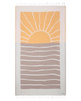 Sand Cloud Earth Beach Towel Natural Front