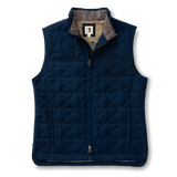 The Duck Head Men's Fremont Sport Performance Quilted Vest in Dark Navy