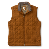 The Duck Head Men's Fremont Sport Performance Quilted Vest in Dark Amber
