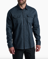 Kuhl Men's Descendr Flannel Shirt in Deep Abyss