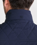Vineyard Vines Men's Dorset Quilted Vest in Nautical Navy worn