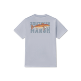 Southern Marsh Boys' Redfish Catch Seawash Tee Mist Blue detail