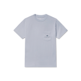 Southern Marsh Boys' Redfish Catch Seawash Tee Mist Blue front