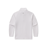 The Southern Marsh Boys' Southampton Performance Quarterzip Pullover in White