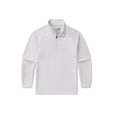 Southern Marsh Boys' Southampton Performance Quarter Zip Pullover White detail