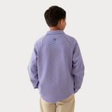 The Southern Marsh Boys' Southampton Performance Quarterzip Pullover in Purple