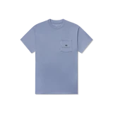 Southern Marsh Men's Undaunting Focus Seawash Tee Washed Blue front