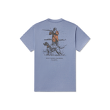 The Southern Marsh Men's Undaunting Focus Seawash Tee in Washed Blue