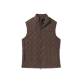 The Southern Marsh Men's Lawrence Quilted Vest in Stone Brown