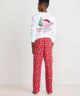 The Vineyard Vines Boys' Flannel Lounge Pants in Red