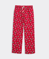 The Vineyard Vines Boys' Flannel Lounge Pants in Red