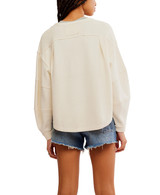 Free People Women's We The Free Total Eclipse Long Sleeve Top in Tea