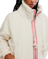 Free People Women's Alpine Sherpa Jacket in White Swan