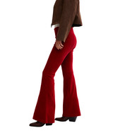 Free People Women's Penny Velvet Pants in Salsa