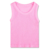 Iscream Girls' Crop Smocked Tank Top in Rose