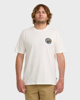 Billabong Men's A/Div Rockies T-Shirt in Off White front view
