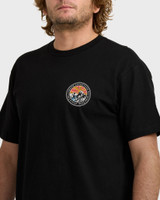 Billabong Men's A/Div Rockies T-Shirt in Black detail view