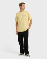Billabong Men's Rotor Diamond Regular T-Shirt in Golden Yellow back view
