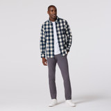 The Mizzen Main Men's Upstate Flannel in Birch Leo Buffalo Check