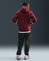 The Nike Men's Nike Club Hoodie in Dark Red