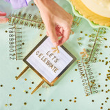 Packed Party Lovely Little Letterboard Customizable Cake Topper styled on cake