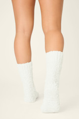 PJ Salvage Women's Boucle Socks in Ivory