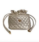 Pursen Ultra Jewelry Case in Pearl Quilted interior view