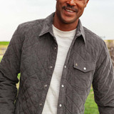 Criquet Men's Corduroy Quilted Shacket